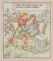 Two lovers on a bench
