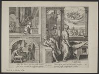 The heavens opening while Saint Peter is in prayer