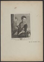 Peasant boy holding a basket