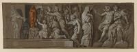 Copy after a fresco on the façade of  Palazzo Milesi, Rome