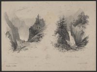 Two mountainous landscape scenes