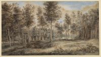 Wooded landscape with the Capuchin monastery at Tervuren