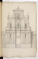 Front elevation of Notre Dame de la Grace gate in the Cottonera fortifications, Malta