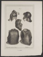 The head-piece, breast and back, which Lord Brooke had on, when killed at the close at Lichfield, 1643
