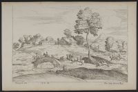 Landscape with horses and riders