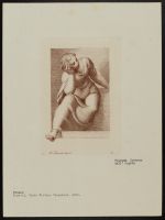 Seated female figure, after Tintoretto fresco