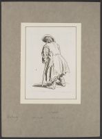 The old beggar on a single crutch (le vieux mendiant a une seule béquille)