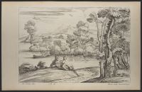 Landscape with figures by a river