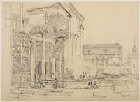 View of the west porch of the church of San Zeno, Verona