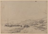 A coast scene, with shipping