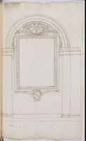 Design of a frame for the titular painting of the church of St. Catherine of the Langue in Italy in Valletta, Malta