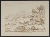 Italian landscape with figures