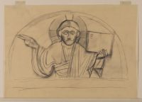 Study of the tympanum of the cathedral of Gurk, Austria
