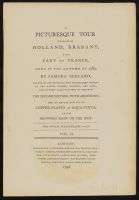 Title page to A Picturesque Tour through Holland, Brabant, and Part of France, Made in the Autumn of 1789 Volume II