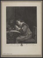 A scholar at a table