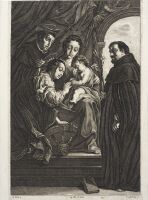 Mystical marriage of Saint Catherine of Alexandria and Saints  Dominic and Peter