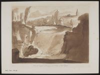 Landscape with water cascading