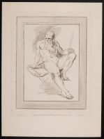 Figure of an old man with a staff