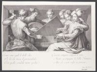 Plate 39: Group of musicians with harpsichord