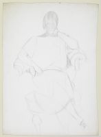 Woman in an armchair
