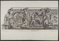 Mythological scenes on the painted walls in the Galleria Farnese