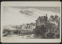 Landscape with figures and buildings