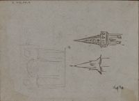 Page of a sketchbook - inside front cover of Sketchbook 9