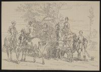 A series of six lithographs after Pierre Gavarni published in 'L'Art'