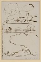 Three landscape sketches