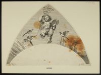 Cherub with staff of Mercury (?)