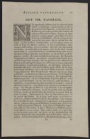 Page of text with a plate showing Samson Escaping Gaza