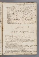 Building accounts from 1666 for alterations to a house in Liège (recto and verso).