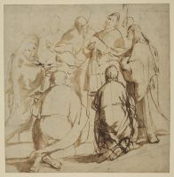 Studies for the Presentation in the Temple (recto)