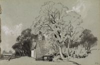 Cottages among trees