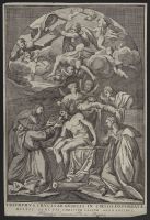 Triumphus crucis ab angelis in coelos deportatae, multi sanctis Christum passum adorantibus (Pietà with saints)