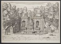 A monumental fountain in the gardens of the Villa Aldobrandini (Plate 9)