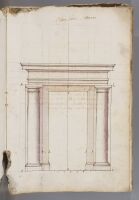 Page 6. Doorway framed with Tuscan columns (recto)