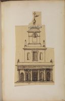 Design for a church - Page in an album