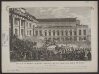 Son A.R. le Comte d'Artois sortant de la Cour des Aides de Paris, le 17 Aout 1787
