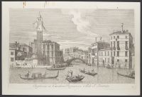 Ingressus in Canalem Regium ex Aede S. Ieremia (Entry to Cannaregio from the Church of San Geremia)