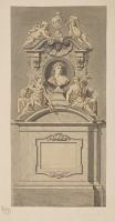 Design for an unexecuted monument, probably for William Shakespeare