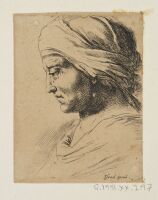 Head of Old Man in profile, turned to left 