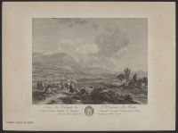 Landscape with figures dancing