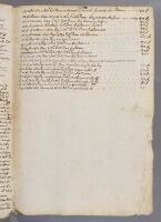 Building accounts from 1664 for alterations to a house in Liège (recto and verso).