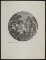 Landscape with architectural ruins