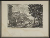 Coastal scene with buildings and boats