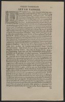 Page of text with a decorated letter and a plate showing a dove with an olive branch