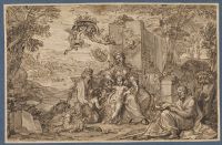 Holy Family in a landscape