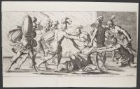 The Greeks dragging Cassandra from the temple