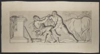 Hercule emmenant les Boeufs de Géryon comat le Roi Antée. phil. p. 465.